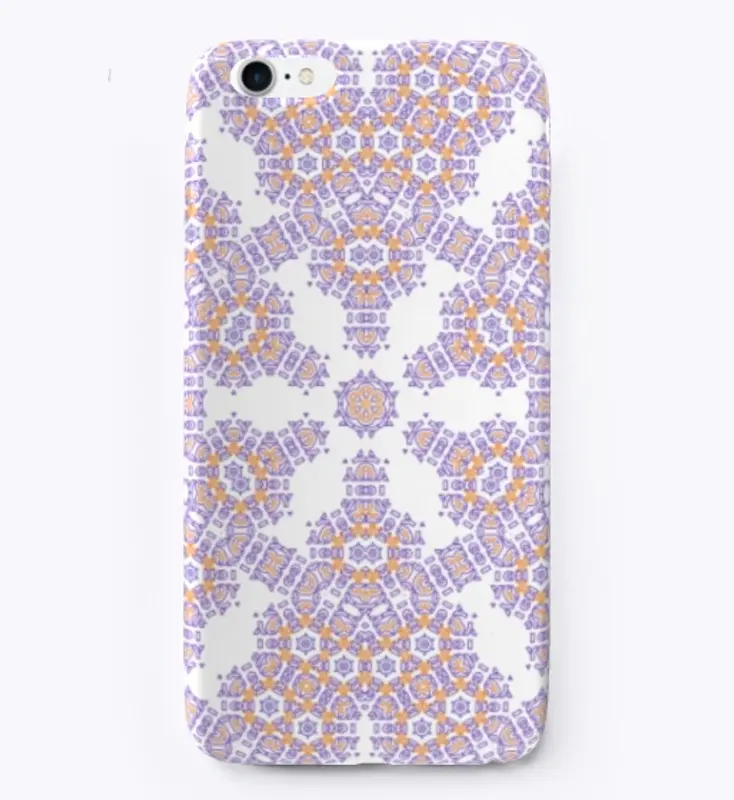 Abstract Mandala white colorful