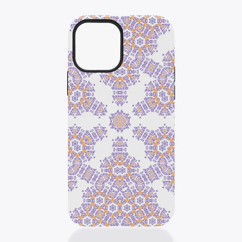 Abstract Mandala white colorful